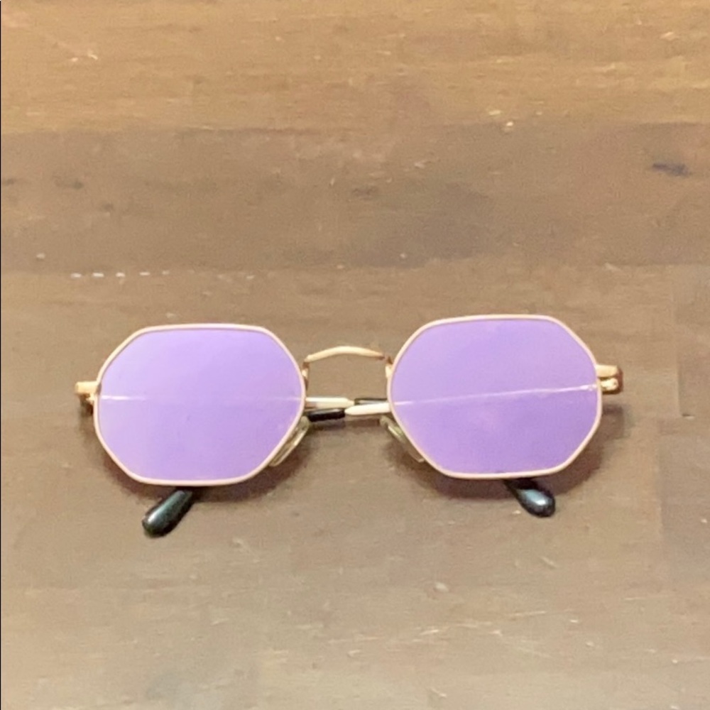 Heptagon Purple Vintage Sunglasses